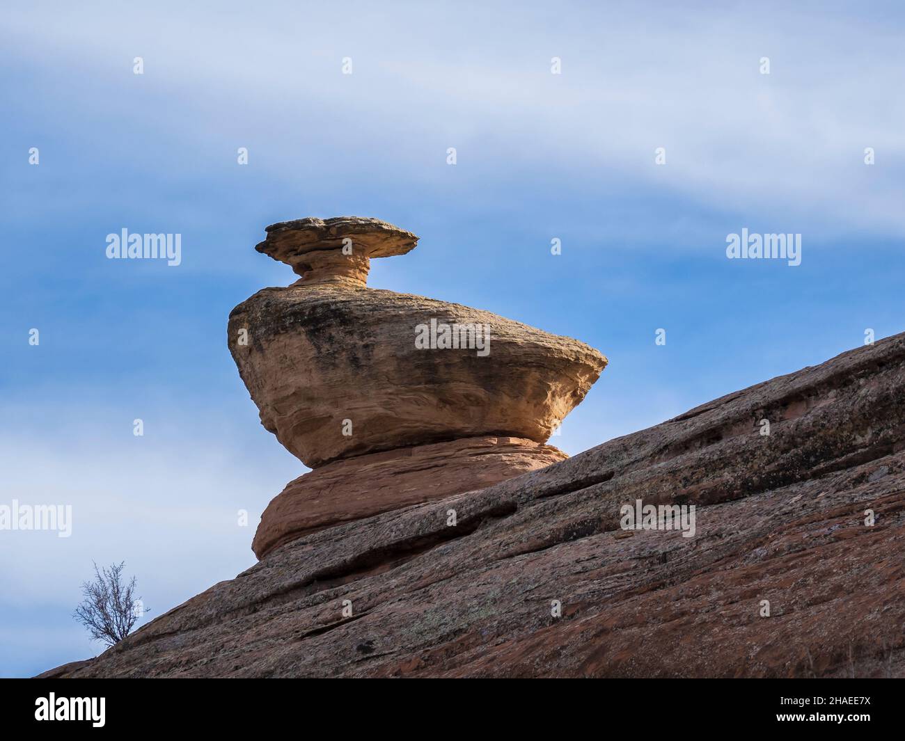 Formazione rocciosa Hoodoo, Fruita Front Country, McInnis Canyons National Conservation Area vicino a Fruita, Colorado. Foto Stock