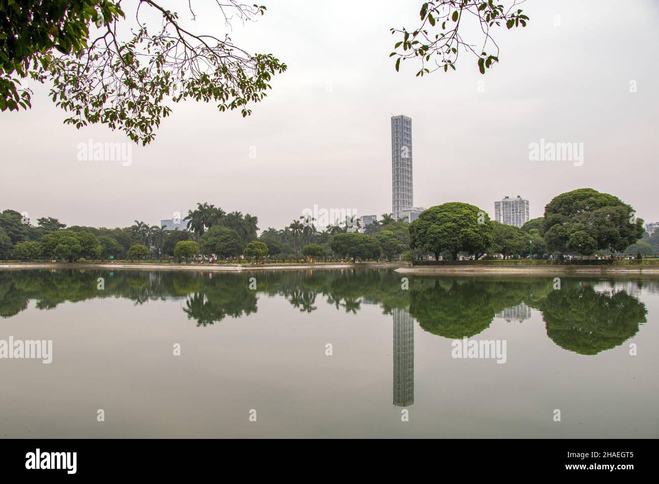 Il 42 è un grattacielo residenziale di Kolkata, nello stato del Bengala Occidentale, in India. Si trova nella zona di Chowringhee kolkata. Foto Stock