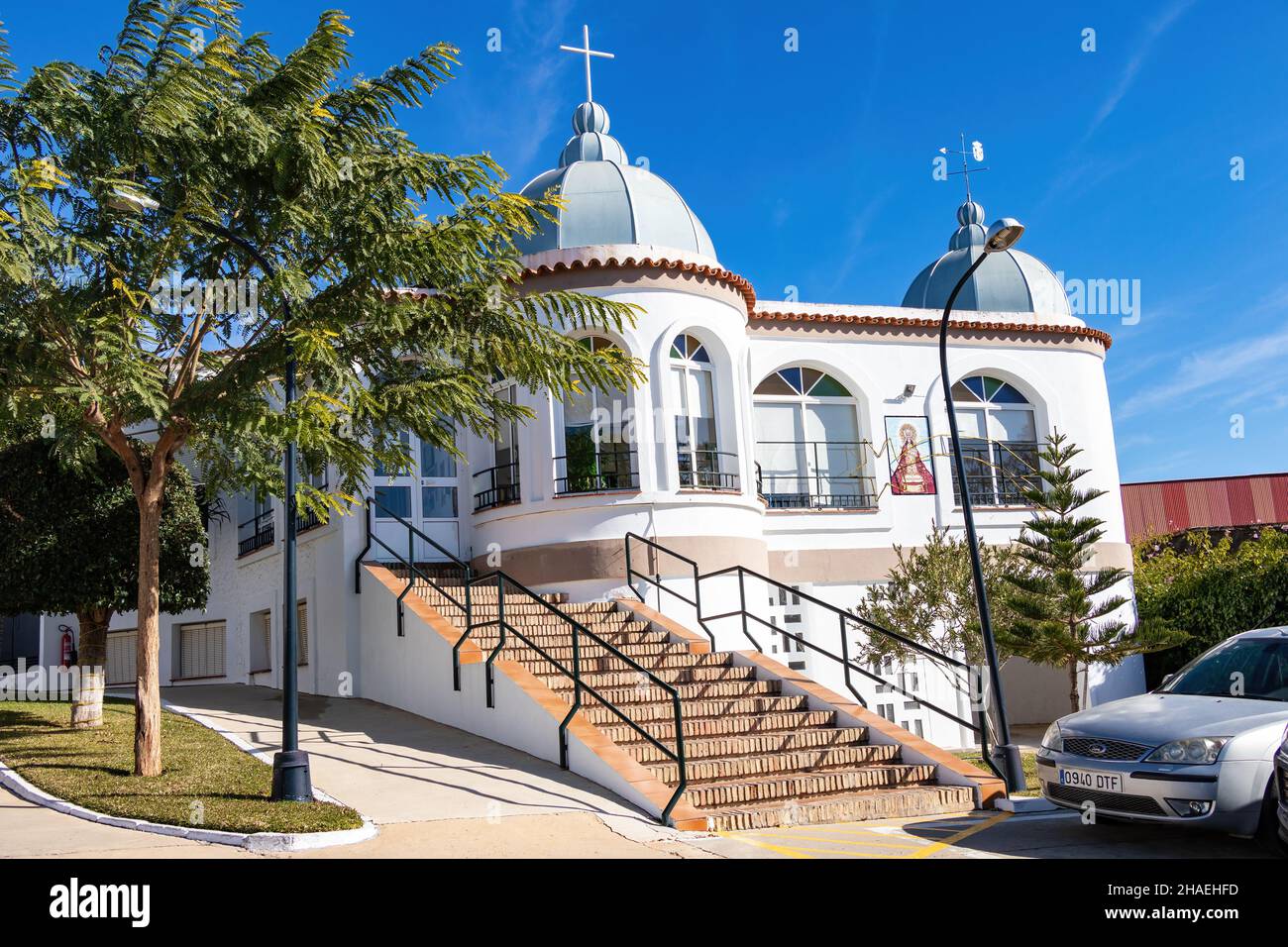 Beas, Huelva, Spagna - 5 dicembre 2021: Vista di un giorno di casa di cura a Beas, Huelva, Andalusia, Spagna Foto Stock