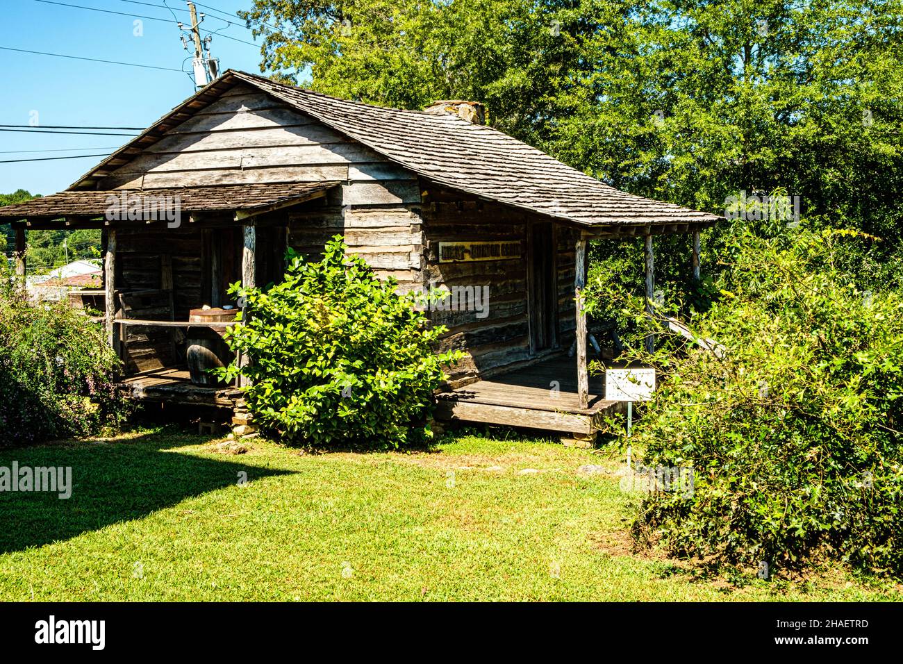 Kirby-Quinton Cabin, North Main Street, Jasper, Georgia Foto Stock