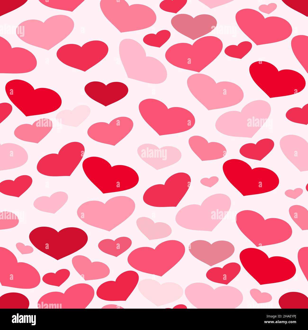 San Valentino cuori in un pattern di ripetizione senza giunture - Illustrazione vettoriale Illustrazione Vettoriale