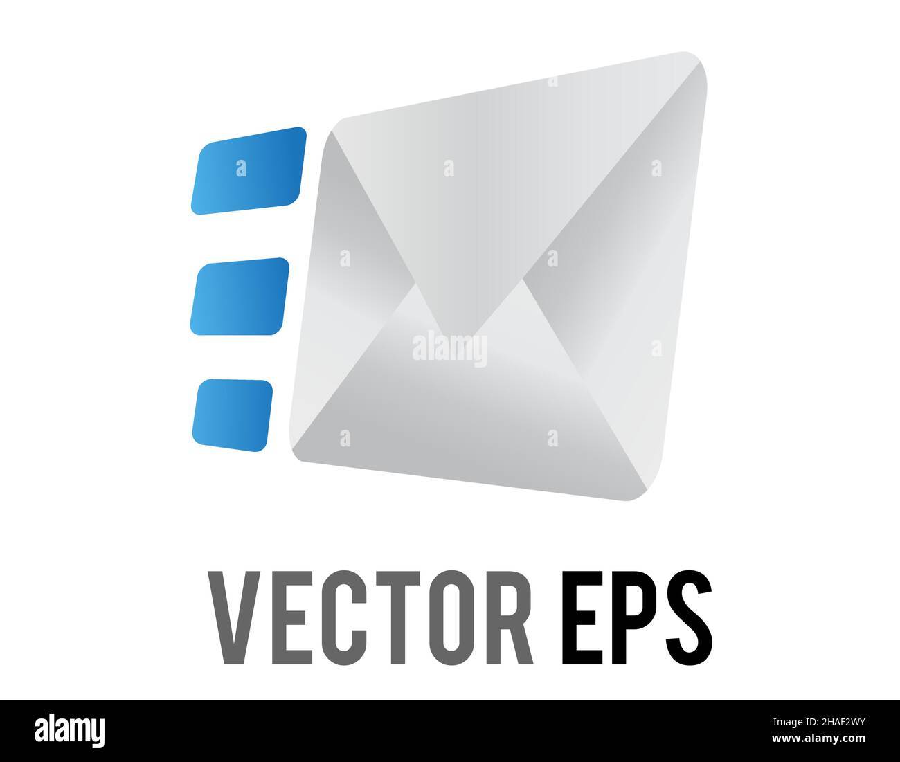 L'icona delle campagne di marketing tramite e-mail bianche del vettore isolato - invio della busta che mostra l'invio Illustrazione Vettoriale