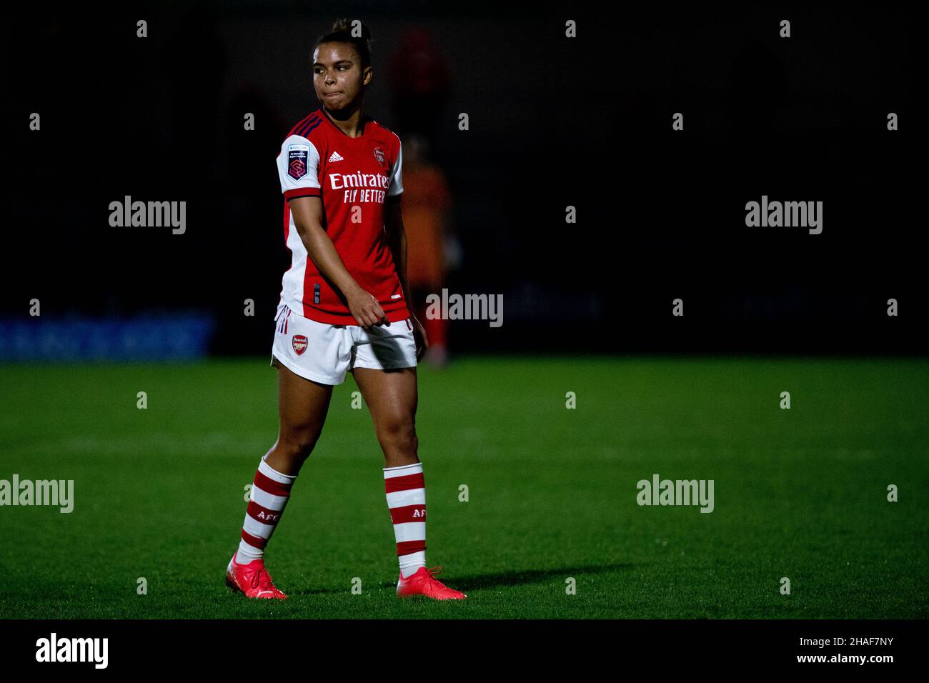 Londra, Regno Unito. 12th Dic 2021. Nikita Parris (14 Arsenal) durante la partita della Barclays fa Womens Super League tra Arsenal e Leicester City al Meadow Park di Londra, Inghilterra. Liam Asman/SPP Credit: SPP Sport Press Photo. /Alamy Live News Foto Stock