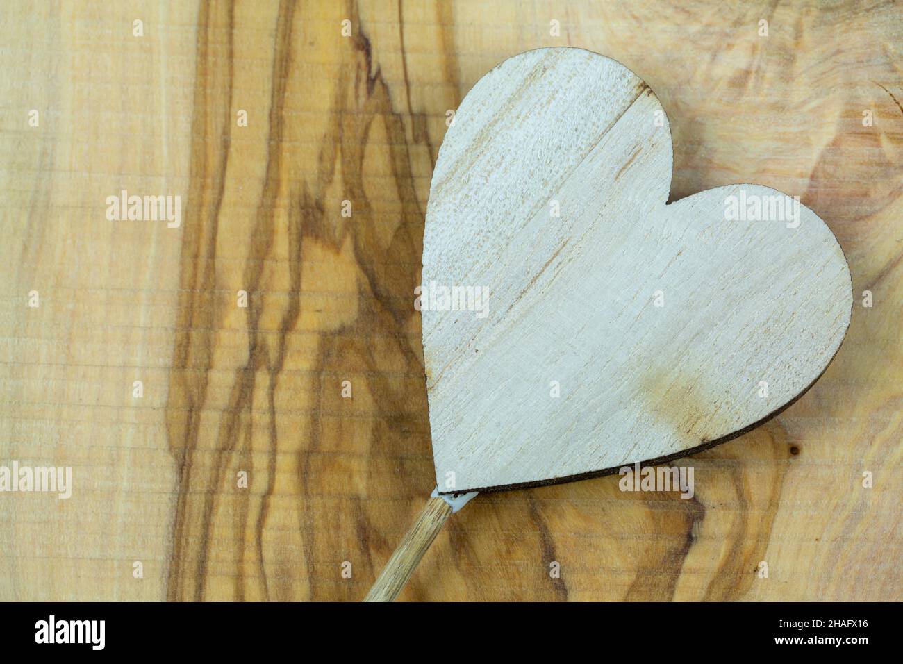 cuori di legno, concetto di giorno di san valentino Foto Stock