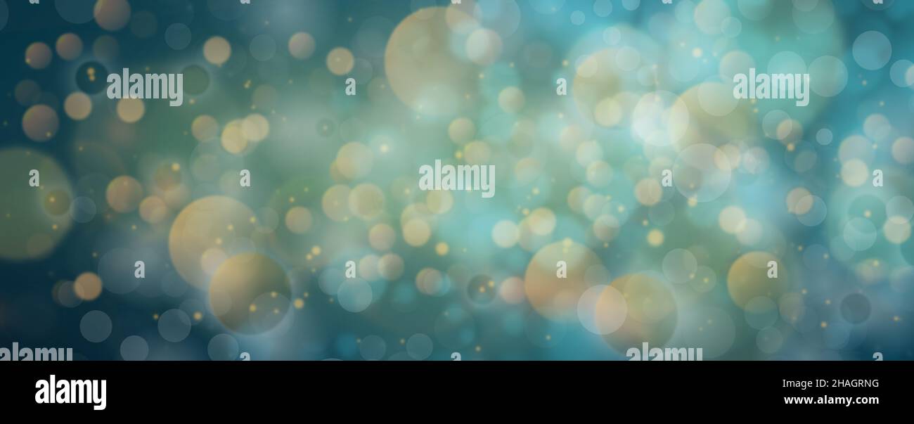 Incredibile particelle lucide Bokeh emozionante blu con colori grigio ardesia sfondo concetto di Capodanno per festeggiare Foto Stock