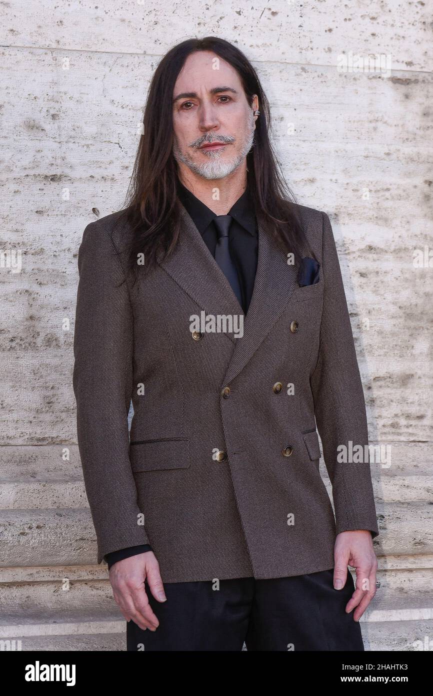 Italia, Roma, 13 Dicembre, 2021 : Fotocall della serie SkyTV 'fiabolik' nella foto: Manuel Agnelli Photo © Fabio Mazzarella/Sintesi/Alamy Live News Foto Stock