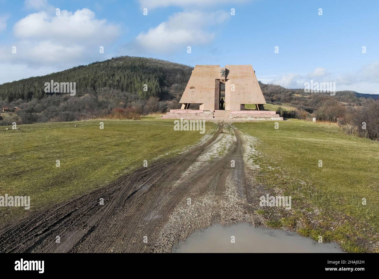 GURGULYAT, BULGARIA - 5 DICEMBRE 2021: Pantheon Madre Bulgaria, villaggio di Gurgulyat, Bulgaria Foto Stock