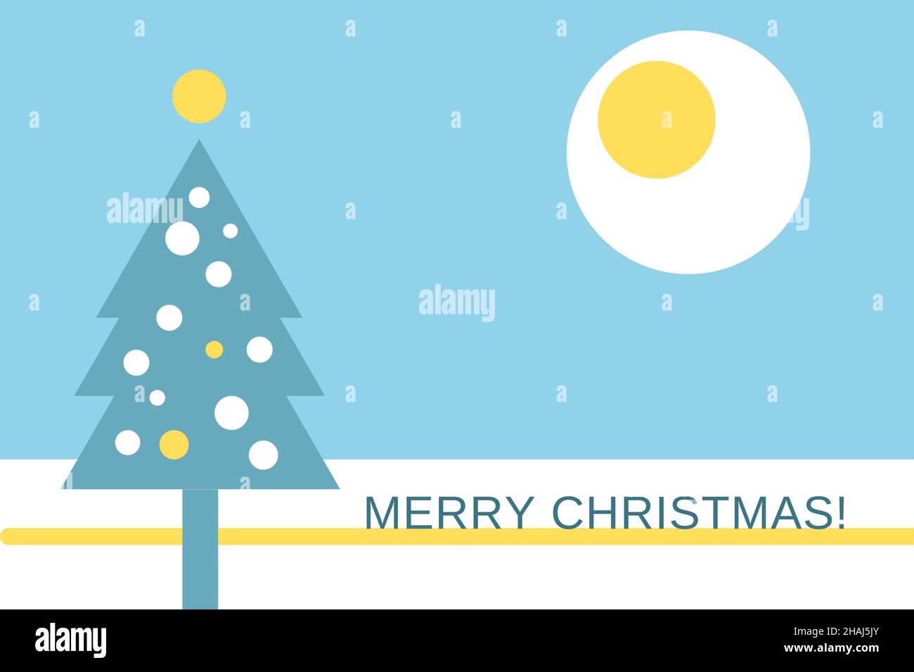 Allegro illustrazione artistica di Natale Foto Stock