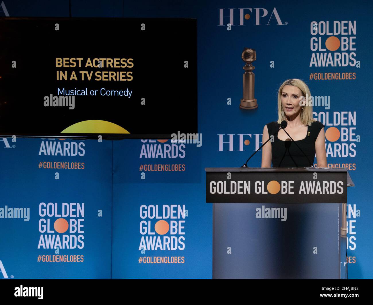 13 dicembre 2021 - Los Angeles, California - Helen Hoehne. 79th candidature annuali al Golden Globe Award. (Credit Image: © Billy Bennight/AdMedia via ZUMA Press Wire) Foto Stock