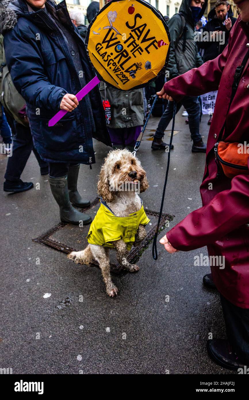 Giornata globale d'azione per la giustizia climatica COP26 Glasgow, Scozia, Regno Unito. 100.000 persone hanno manifestato il 6th novembre 2021 come parte dei colloqui sul cambiamento climatico. Foto Stock