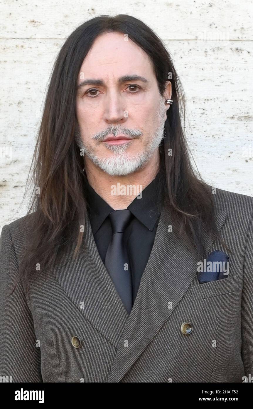 Roma, Italia. 13th Dic 2021. Manuel Agnelli partecipa alla fotocellula del film Diabolik al Cinema spaziale moderno. (Foto di Mario Cartelli/SOPA Images/Sipa USA) Credit: Sipa USA/Alamy Live News Foto Stock
