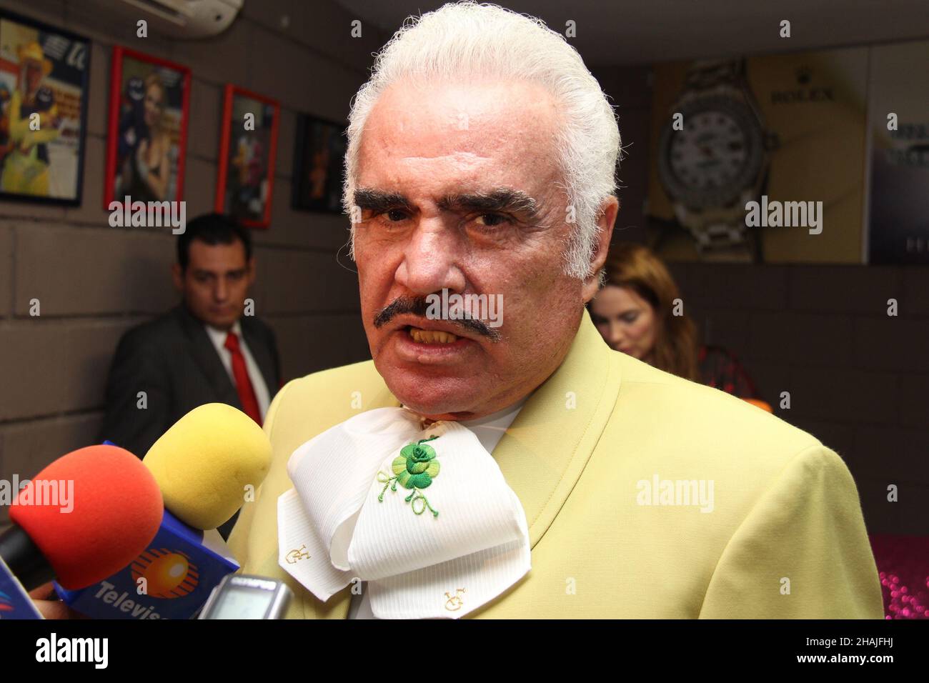 Vicente Fernandez cantante di mariachi e musica popolare messicana. (Foto di NortePhoto.com) Vicente Fernandez cantante de mariachi y musica popolare mexicana. (Foto di NortePhoto.com) Foto Stock