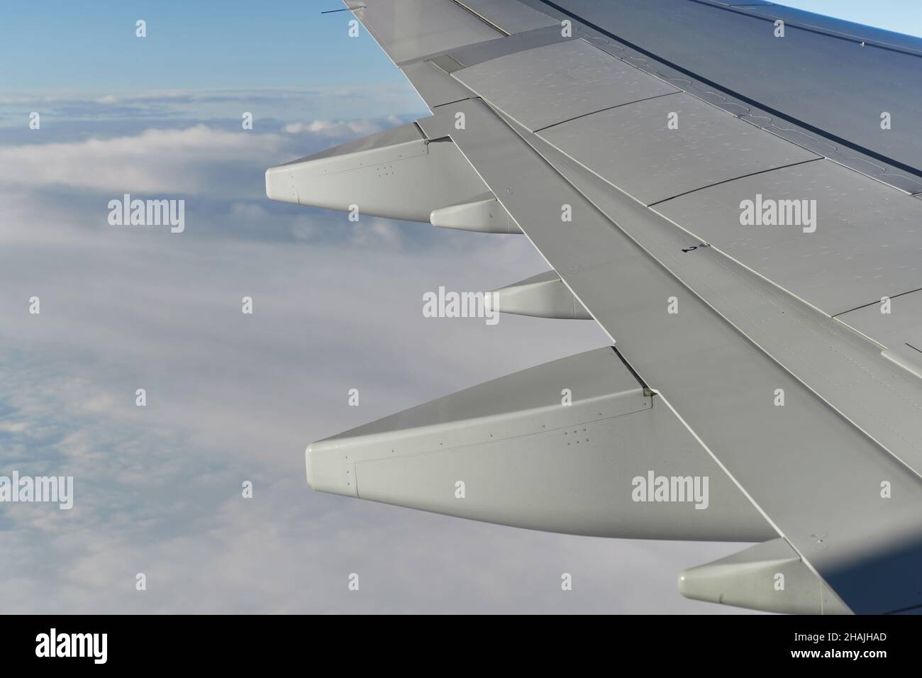 Volare su un aereo Foto Stock