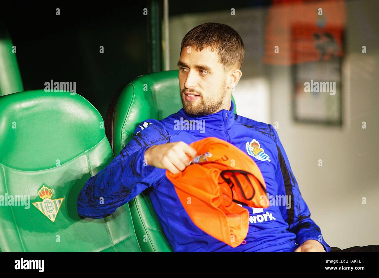 Siviglia, Spagna. 12th Dic 2021. Adnan Januzaj di Real Sociedad visto durante la partita LaLiga Santander 2021/2022 tra Real Betis e Real Sociedad all'Estadio Benito Villamarín.Final Score; Real Betis 4:0 Real Sociedad. Credit: SOPA Images Limited/Alamy Live News Foto Stock