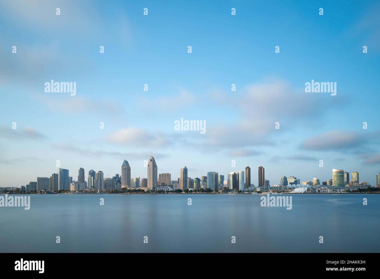 Centro di San Diego California Stati Uniti lungo panorama esposizione Foto Stock