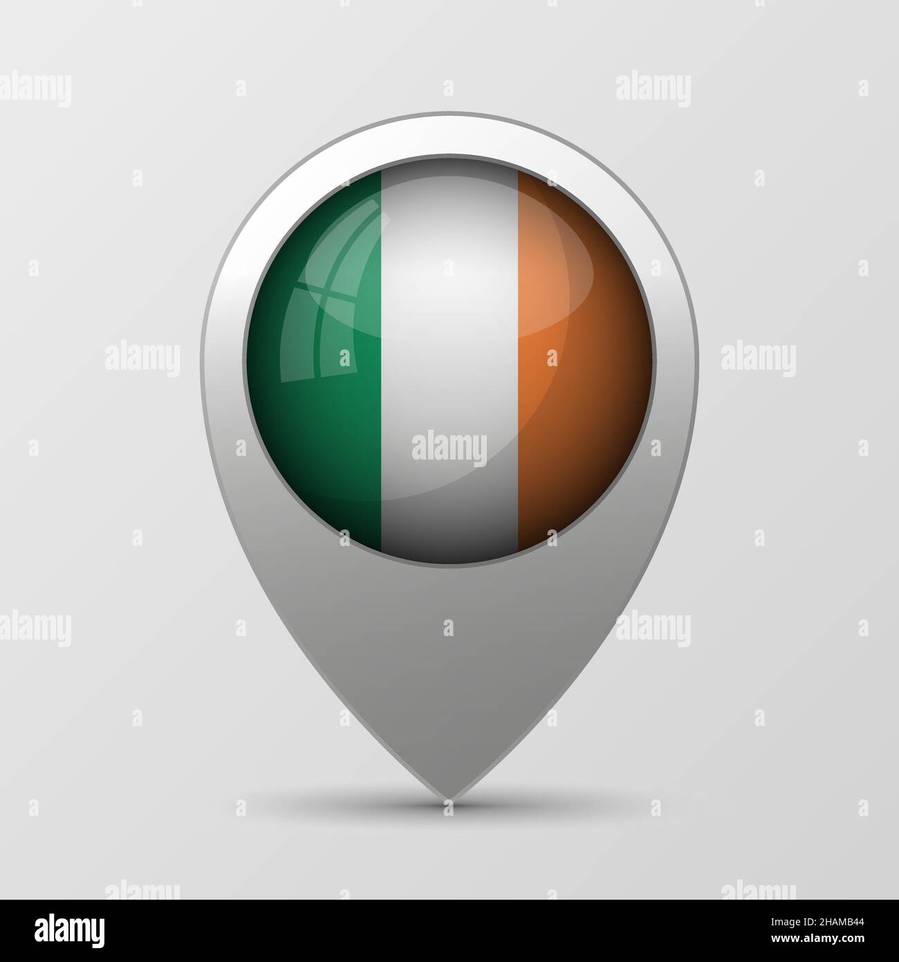 EPS10 Vector Patriotic sfondo con colori di bandiera irlandese. Un elemento di impatto per l'uso che si desidera fare di esso. Illustrazione Vettoriale