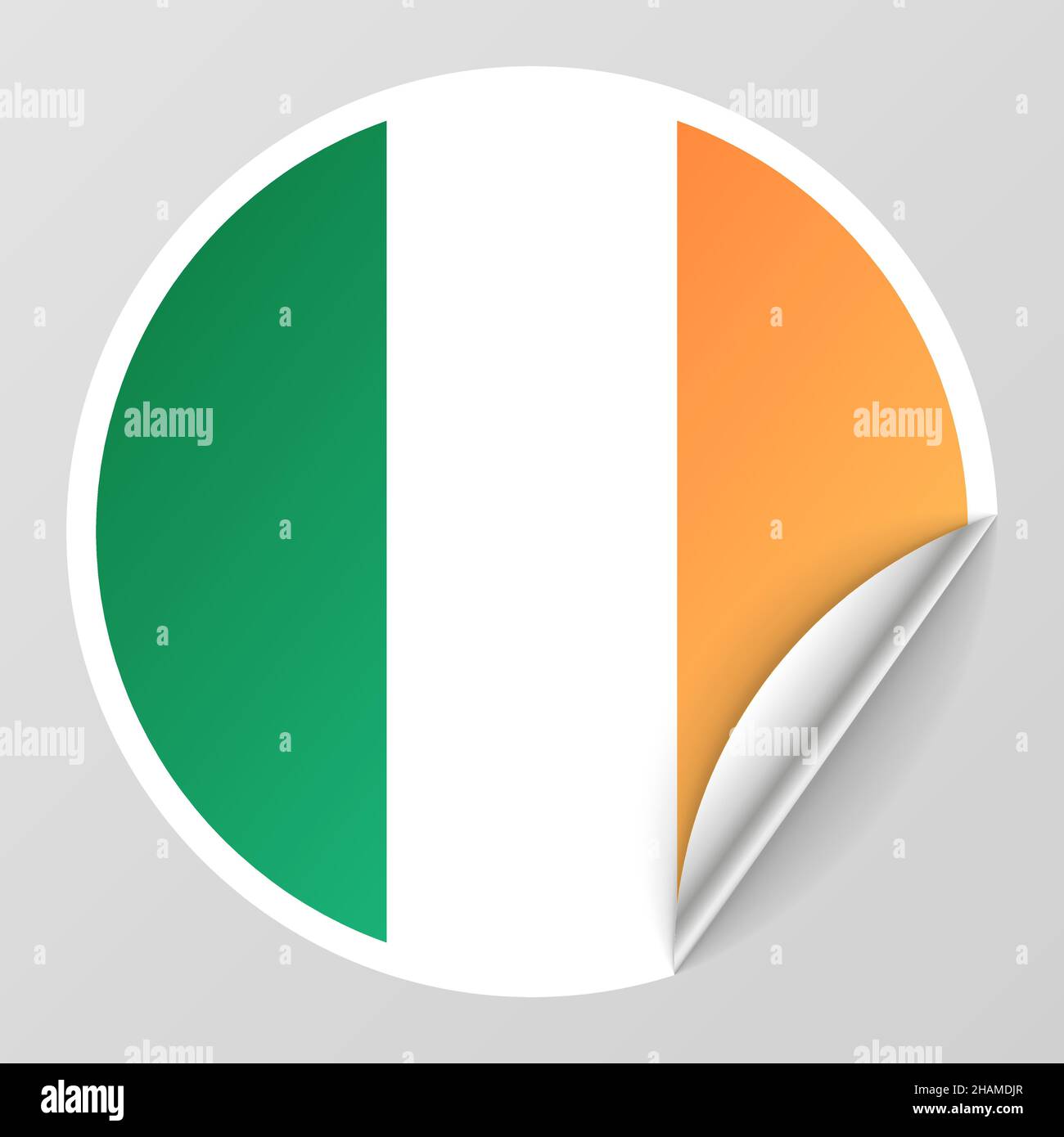 EPS10 Vector Patriotic sfondo con colori di bandiera irlandese. Un elemento di impatto per l'uso che si desidera fare di esso. Illustrazione Vettoriale