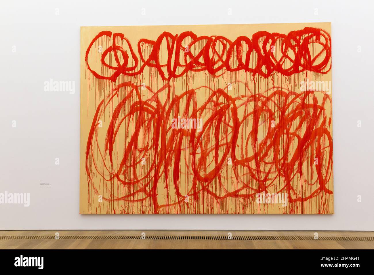 CY Twombly dipinti Foto Stock