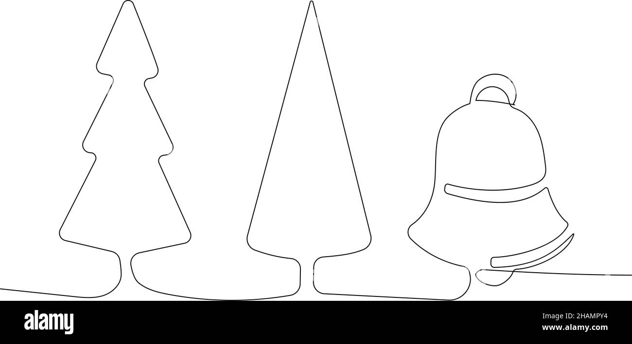 Simboli di Natale. Design vettoriale minimalismo Illustrazione Vettoriale