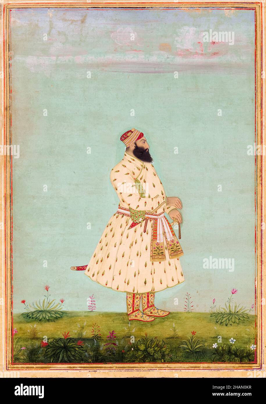Safdar Jang (circa 1708-1754), Nawab di Oudh (1739-1754), ritratto pittura, 1710-1750 Foto Stock