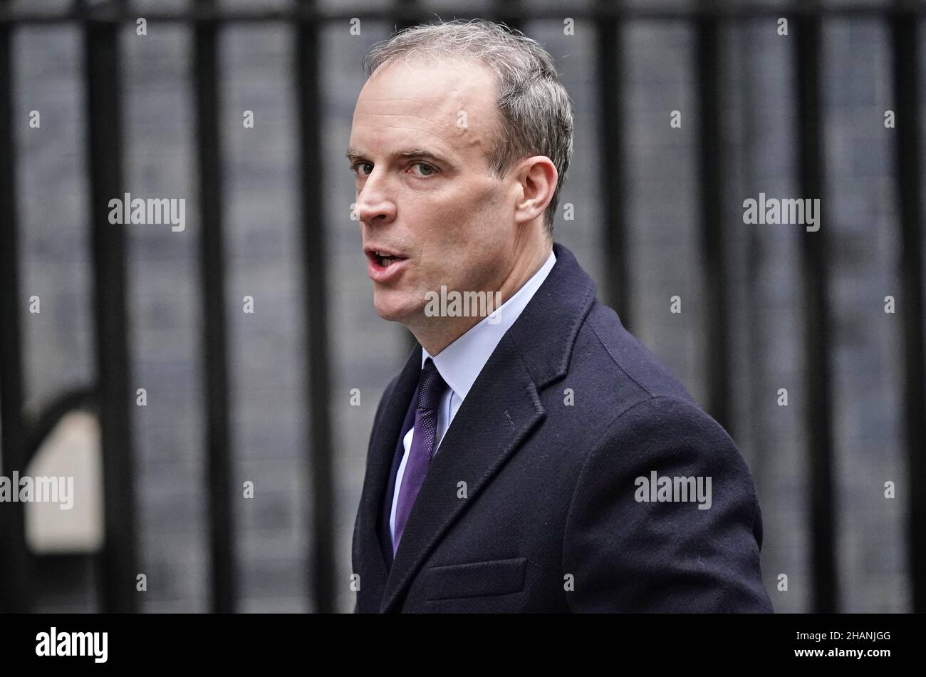 Foto del fascicolo del 07/12/21 del segretario di giustizia Dominic Raab che ha insistito sulle leggi sui diritti umani le riforme 'strengthen' le libertà e 'ridurre' gli abusi del sistema, tra le rivendicazioni la mossa minaccia come 'la gente comune' sfida coloro che sono al potere. Foto Stock