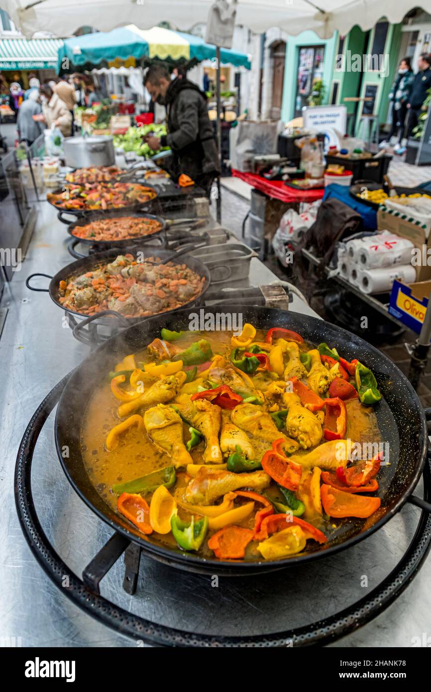 Mercato settimanale a Draguignan, Francia Foto Stock