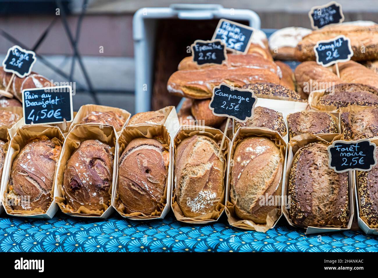 Mercato settimanale a Draguignan, Francia Foto Stock