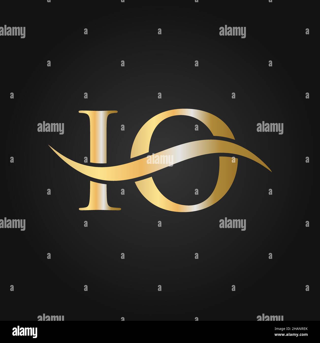 Modello di progettazione del logo Letter io. Io, i o Letter Logo Modern, Flat, minimal, Business, Company Sign Illustrazione Vettoriale