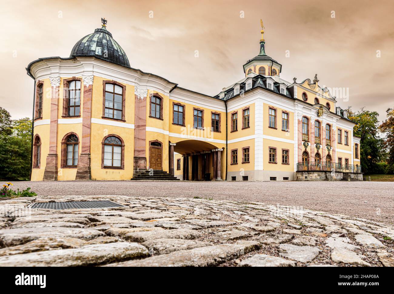 Schloss Belvedere a Weimar, Turingia, Germania. Foto Stock