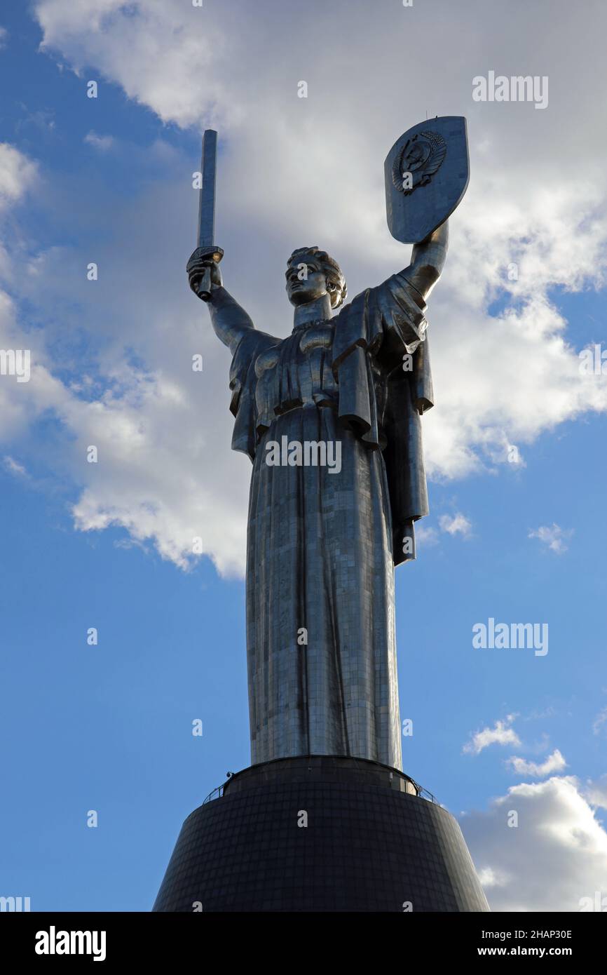 Il Monumento della Patria a Kyiv Foto Stock