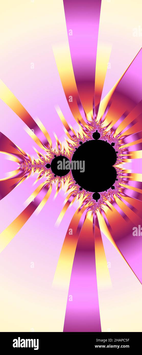 Arte mandala disegnata a mano con motivo di germogli floreali etnici. Pagina da colorare - kaindala, rilassamento spirituale per adulti, illustrazione vettoriale, isolato sopra Foto Stock