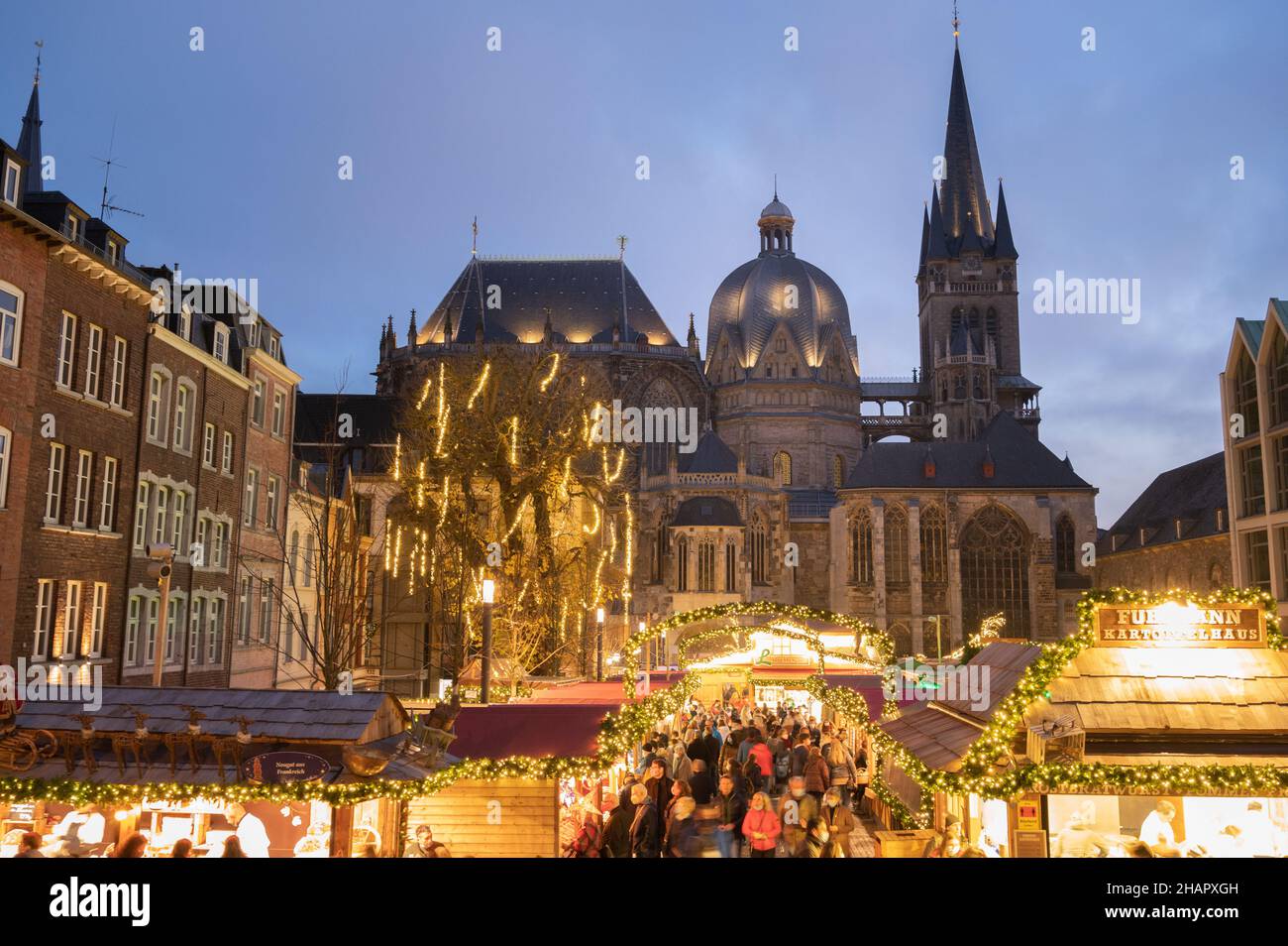 Aachen Weihnachtsmarkt 2021 Foto Stock