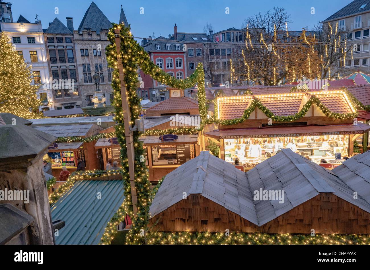 Aachen Weihnachtsmarkt 2021 Foto Stock