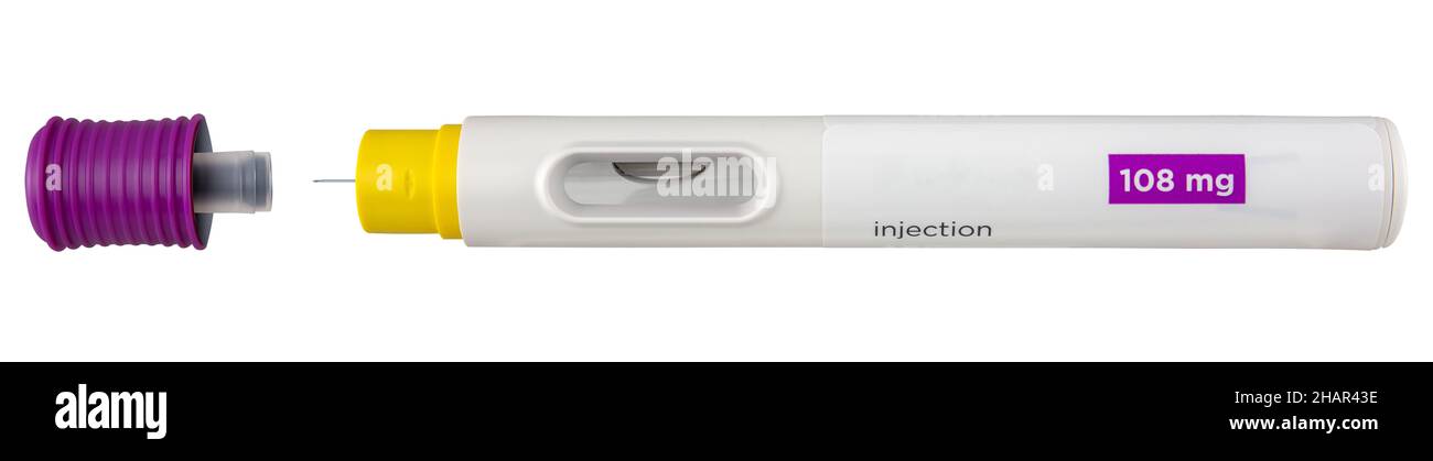 Medical Injector Pen per l'iniezione di insulina o altri farmaci Foto Stock