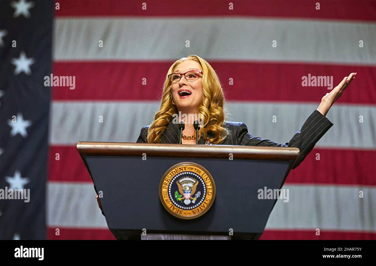 NON GUARDARE in SU 2021 Netflix film con Meryl Streep come presidente degli Stati Uniti Janie Orlean Foto Stock