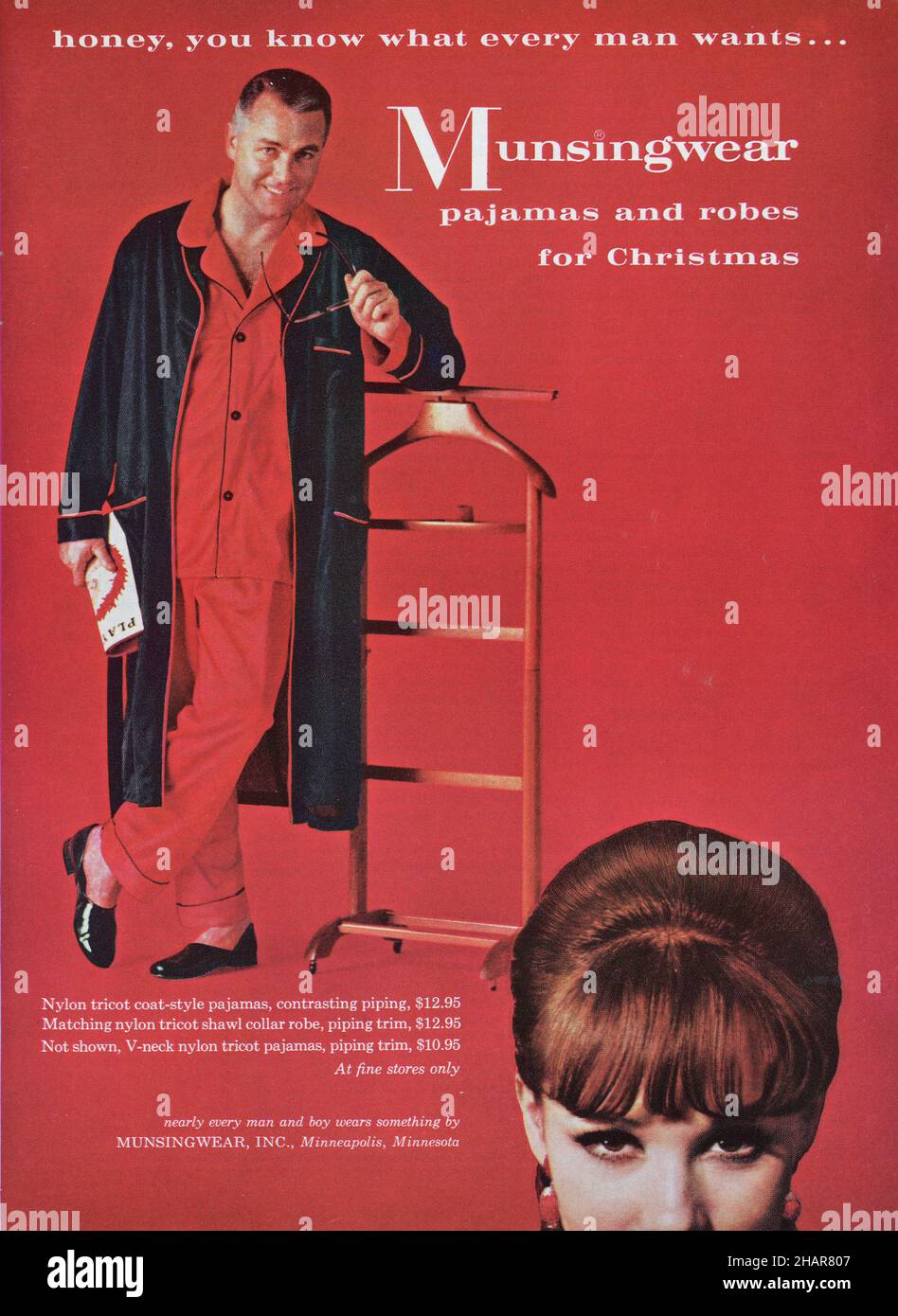 Dicembre 1964 'Playboy' Magazine pubblicità, USA Foto Stock