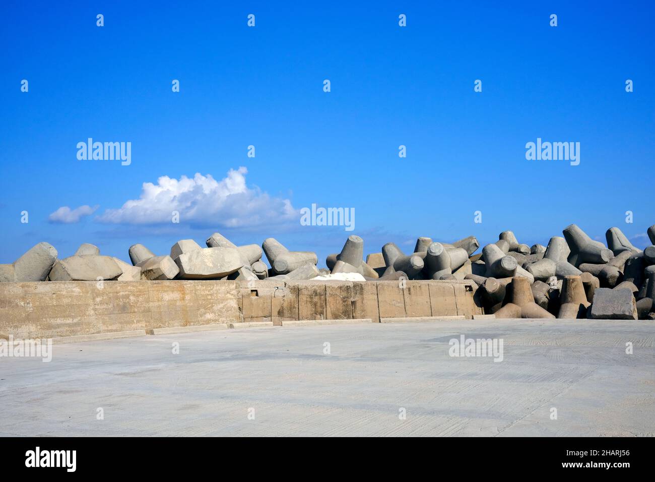 Vista della zona costiera protetta a Rethymno, Creta, Grecia Foto Stock