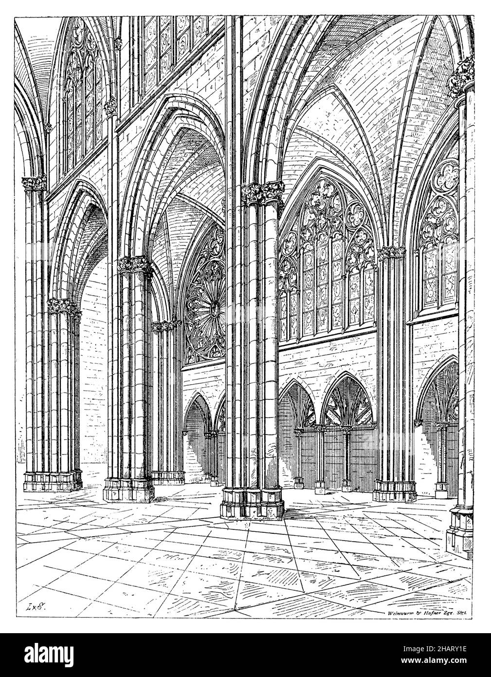 Chiesa di Santa Caterina in Oppenheim, , (libro di storia dell'arte, ), Katharinenkirche zu Oppenheim, Église Sainte-Catherine à Oppenheim Foto Stock