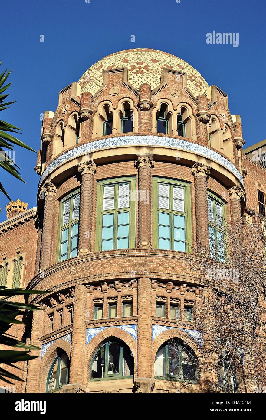 Recinto modernista di Sant Pau a Barcellona, Catalogna, Spagna Foto Stock Recinto modernista di Sant Pau a Barcellona, Catalogna, Spagna Foto Stock