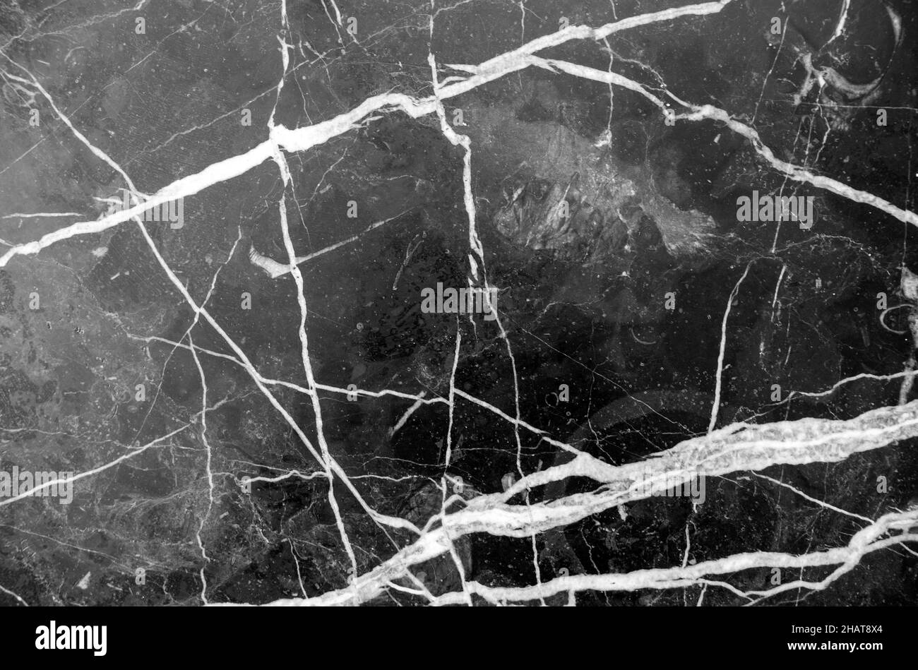 Superficie in marmo misto, marmo nero e grigio come texture o sfondo Foto Stock