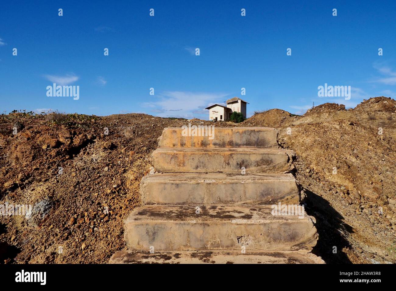 Scale nel sito minerario di Mazarron, Murcia, Spagna Foto Stock
