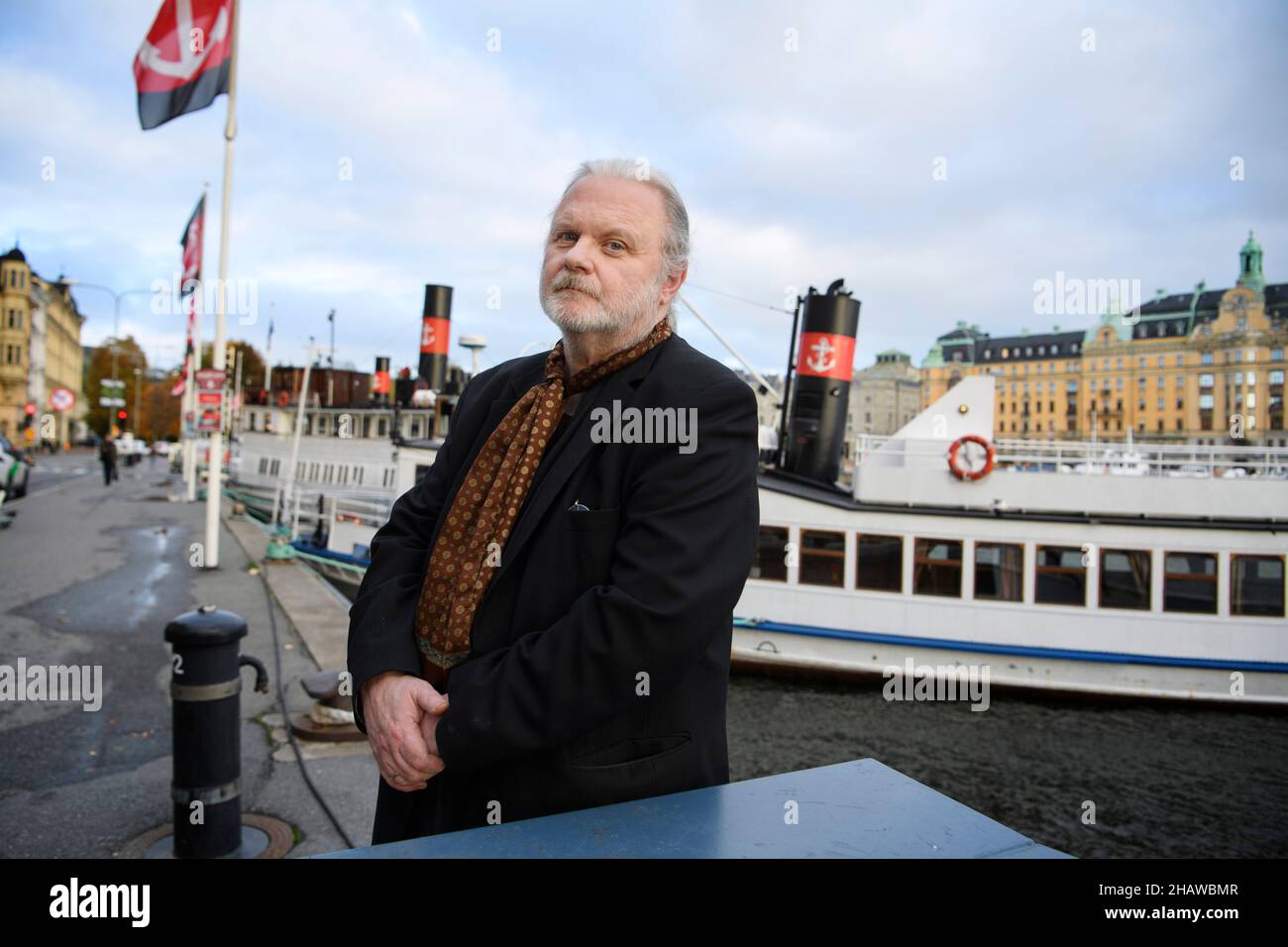 Lo scrittore norvegese Jon fosse fotografato a Stoccolma, Svezia, 21 ottobre 2021. Foto Jessica Gow / TT code 10070 Foto Stock