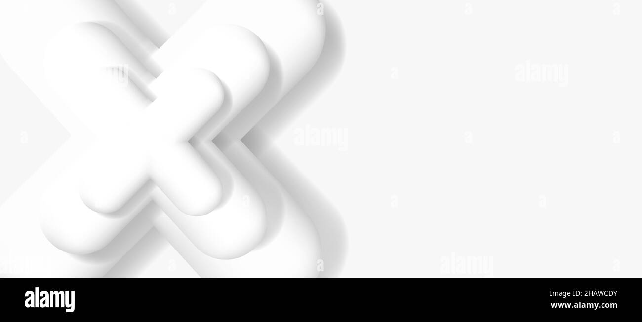 X volume forma composizione per brochure o per sfondo banner web, copertina per presentazioni bianco monocromatica Illustrazione Vettoriale