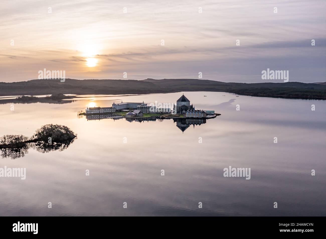 La bella Lough Derg nella contea di Donegal - Irlanda. Foto Stock