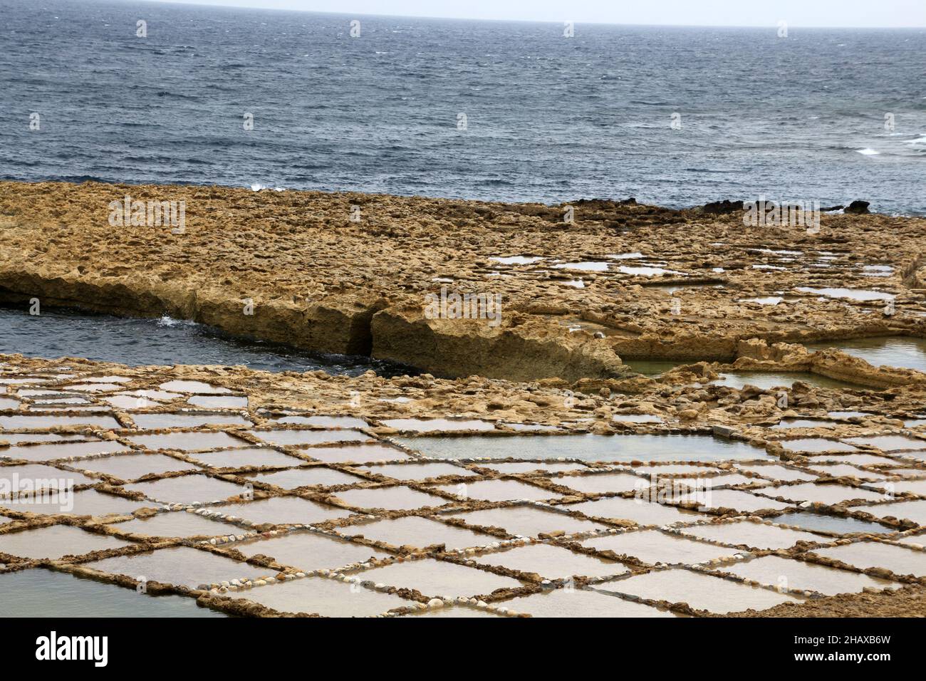 Saline di Xwejni, Gozo, Malta Foto Stock