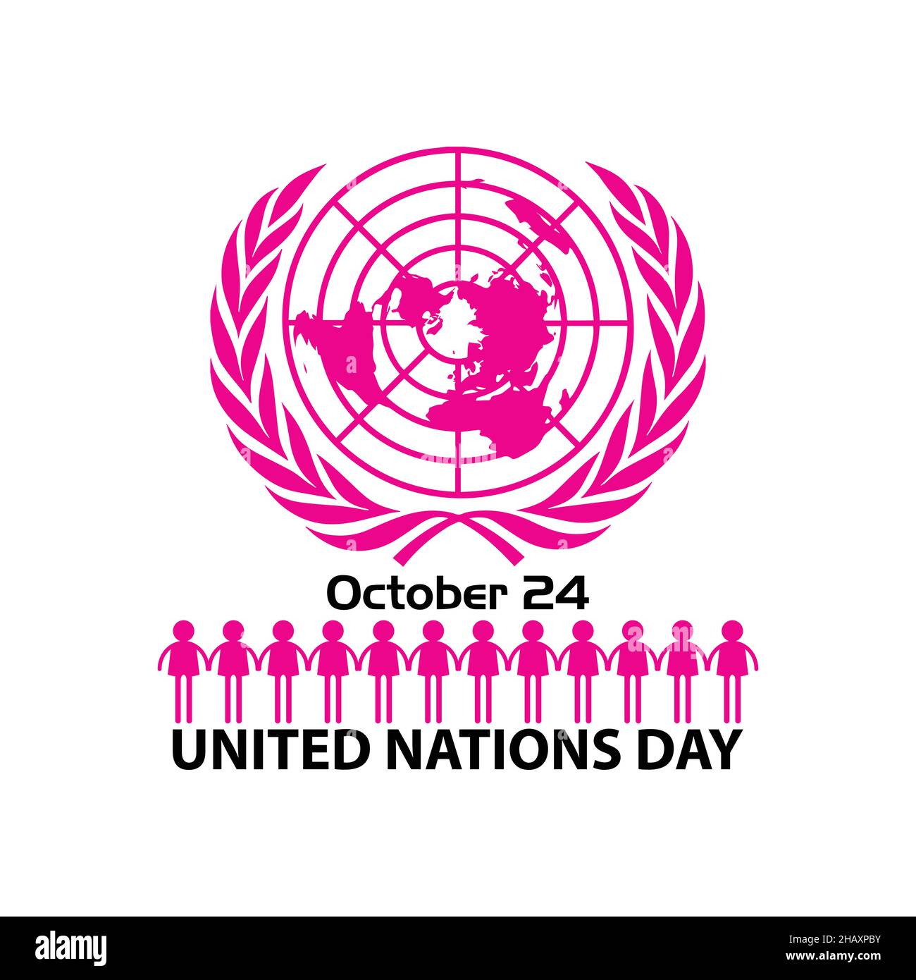 Ottobre 24 Giornata delle Nazioni Unite. Immagine vettoriale del giorno delle Nazioni unite Illustrazione Vettoriale