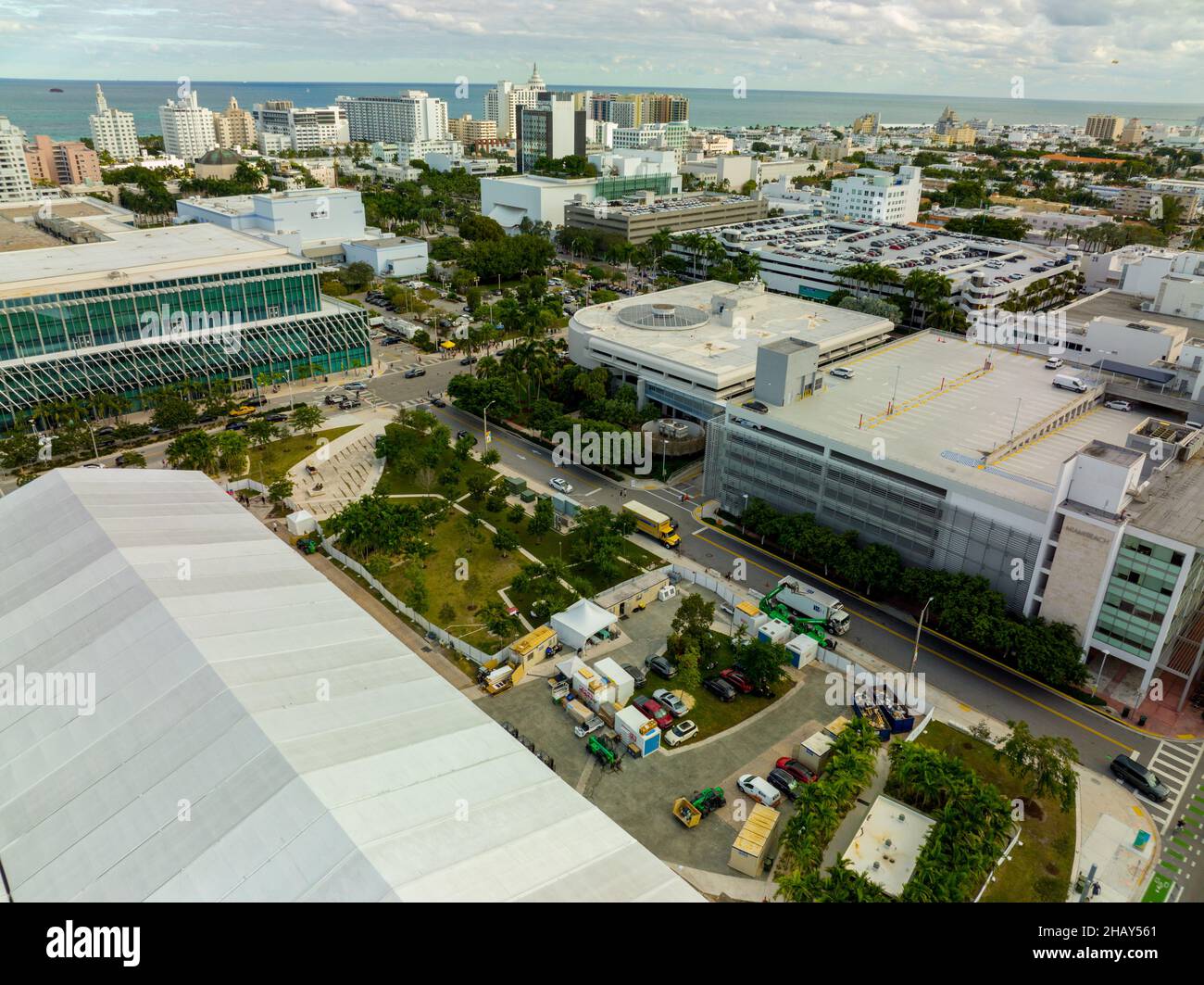 Miami Beach Convention Center Art Basel 2021 Foto Stock