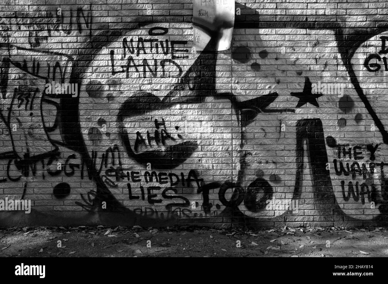 Graffiti in Toronto Foto Stock