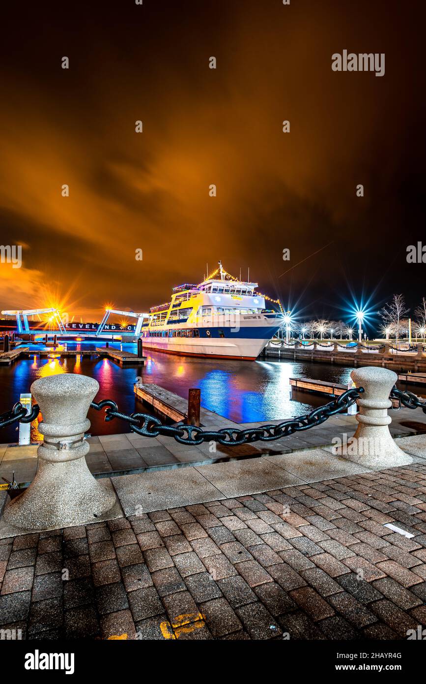 Nave da crociera Goodtime III a Cleveland, Ohio Foto Stock