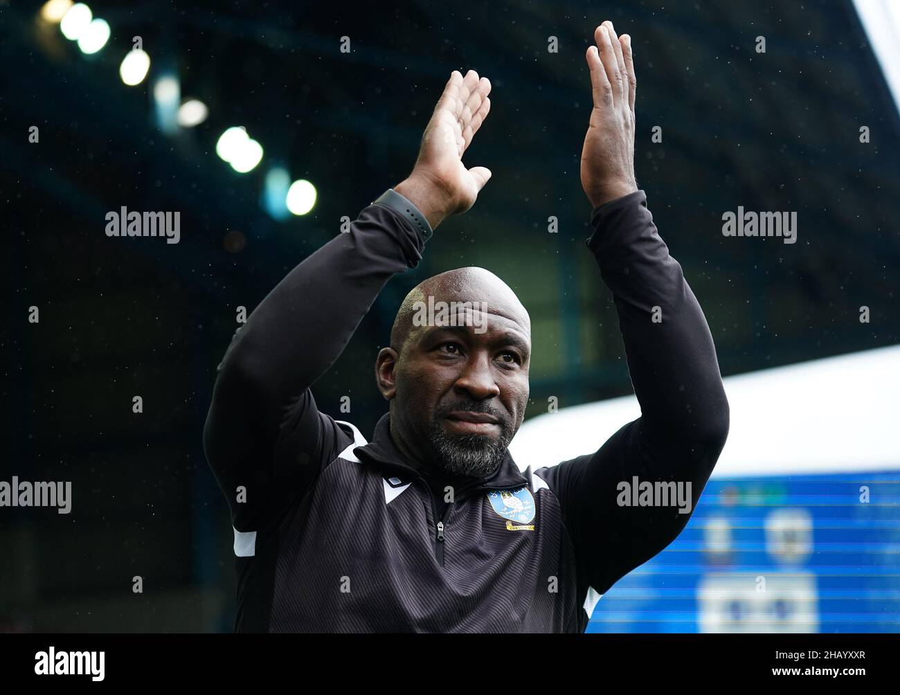 Foto del file datata 01-08-2021 di Sheffield Wednesday manager Darren Moore. Sheffield Wednesday, il club del campionato minacciato da retrocessione, ha annunciato la nomina di Darren Moore di Doncaster come nuovo manager. Data di emissione: Giovedì 16 dicembre 2021. Foto Stock